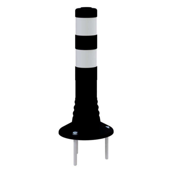 Flexipfosten schwarz / weiß Ø 80 mm