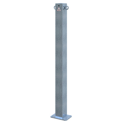 Absperrpfosten 70 x 70 mm ortsfest für Dübelbefestigung