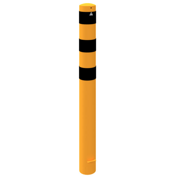 Absperrpoller Stahlrohr Ø 152 x 3,2 mm gelb / schwarz
