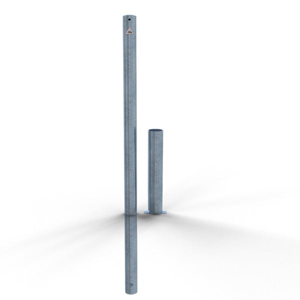 Absperrpfosten Stahlrohr Ø 60 x 2,5 mm herausnehmbar ohne Verschluss