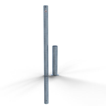 Absperrpfosten Stahlrohr Ø 60 x 2,5 mm herausnehmbar ohne Verschluss