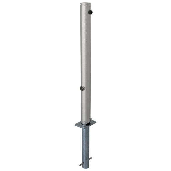 Edelstahlpfosten Ø 76 mm mit Ziernut