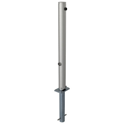Edelstahlpfosten Ø 76 mm mit Ziernut