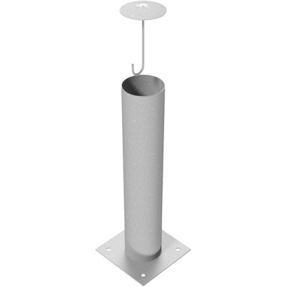 Absperrpoller Stahlrohr Ø 193 x 3,6 mm ortsfest für Dübelbefestigung