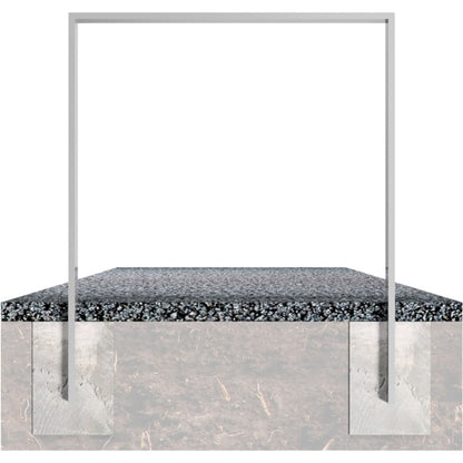 Ahnlehnbügel aus Stahlrohr 80 x 20 mm