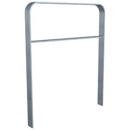 Anlehnbügel aus Flachstahl 80 x 12 mm in gebogener Ausführung