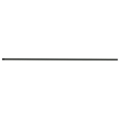 Rabattengeländer mit Querholm aus Flachstahl