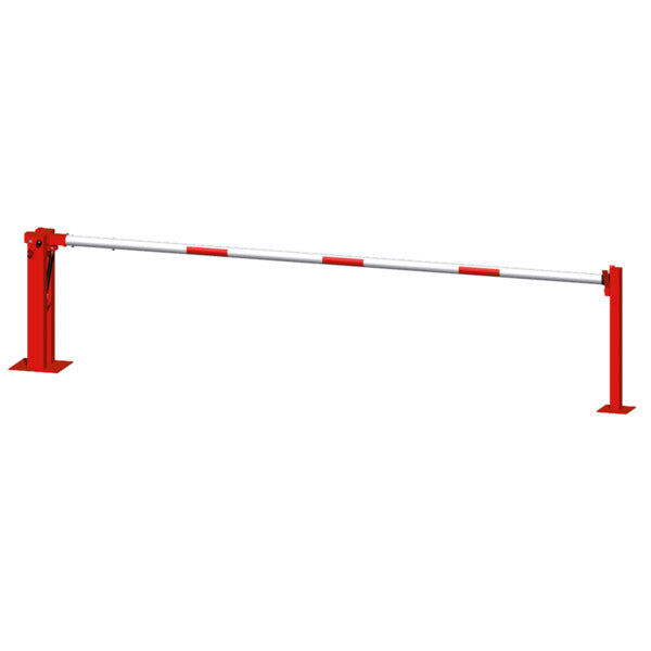 Handschranke mit Gasdruckfeder und festem Auflagepfosten