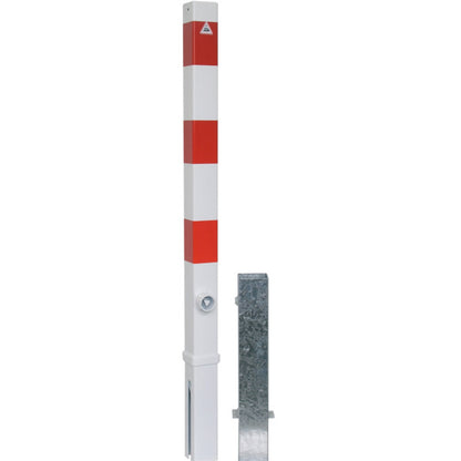 Absperrpfosten 70 x 70 mm herausnehmbar mit Dreikantverschluss