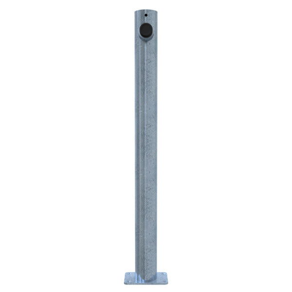 Absperrpfosten Stahlrpohr Ø 76 x 2,6 mm als Türstopper