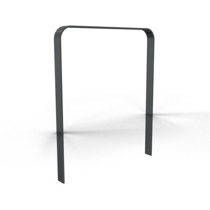 Anlehnbügel aus Flachstahl 80 x 12 mm in gebogener Ausführung