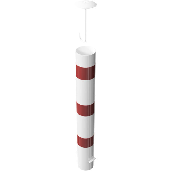 Absperrpoller Stahlrohr Ø 152 x 3,2 mm ortsfest zum Einbetonieren
