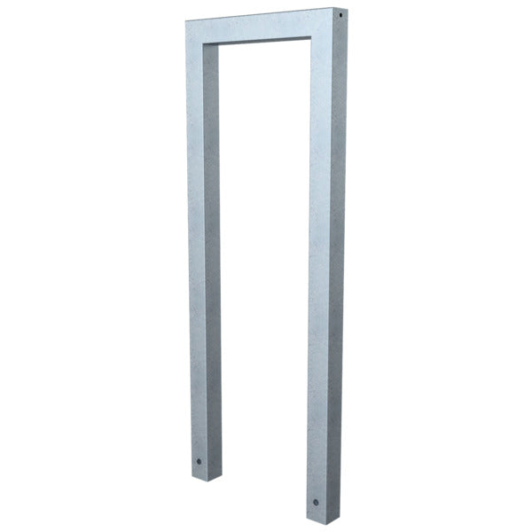 Anlehnbügel aus Stahlrohr Rechteckrohr 60 x 60 mm