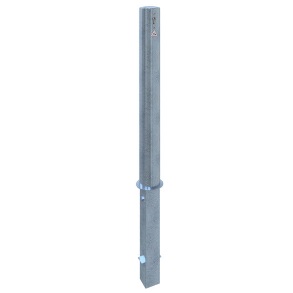 Absperrpfosten Stahlrohr Ø 108 x 2,9 mm herausnehmbar mit Profilzylinder