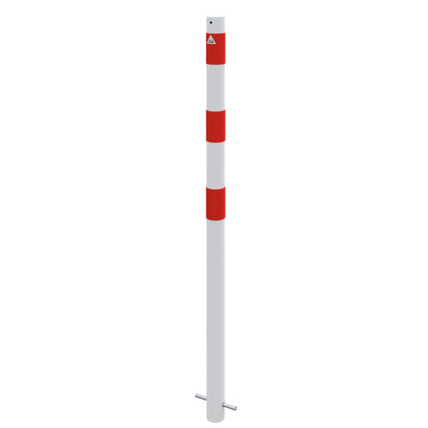Absperrpfosten Stahlrohr Ø 60 x 2,5 mm ortsfest zum Einbetonieren
