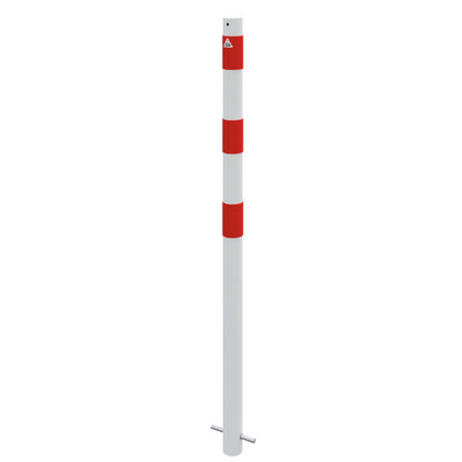 Absperrpfosten Stahlrohr Ø 60 x 2,5 mm ortsfest zum Einbetonieren