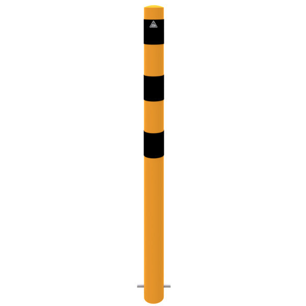 Absperrpfosten Stahlrohr Ø 89 x 2,9 mm gelb / schwarz