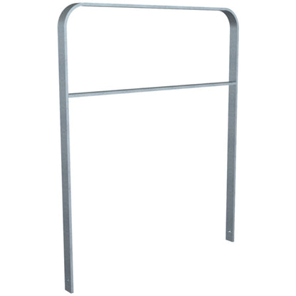 Anlehnbügel aus Flachstahl 50 x 12 mm in gebogener Ausführung
