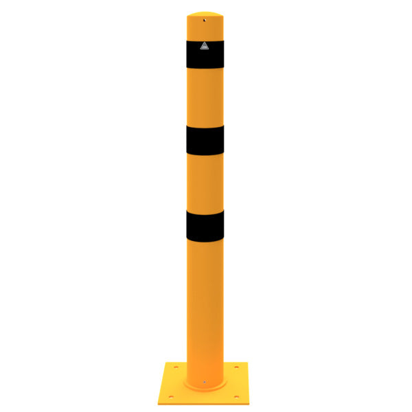 Absperrpoller Stahlrohr Ø 152 x 3,2 mm ortsfest zur Dübelbefestigung