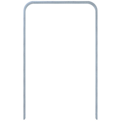 Anlehnbügel aus Flachstahl 50 x 12 mm in gebogener Ausführung