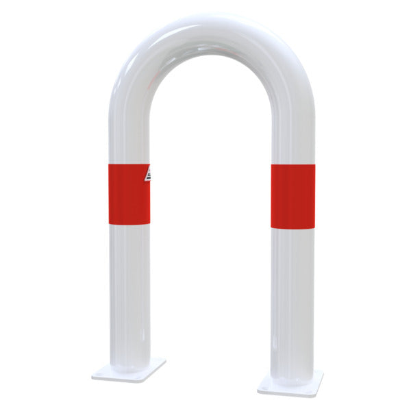 Universalbügel aus Stahlrohr Ø 76 x 2,6 mm für Dübelbefestigung