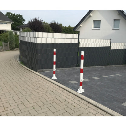 Absperrpfosten Stahlrohr Ø 60 x 2,5 mm umlegbar mit Profilzylinderschloss