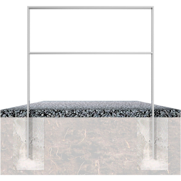 Anlehnbügel aus Flachstahl 80 x 12 mm