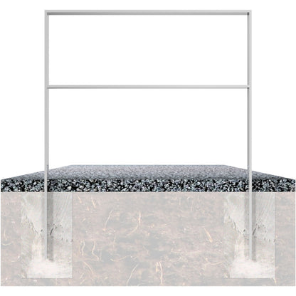 Anlehnbügel aus Flachstahl 80 x 12 mm