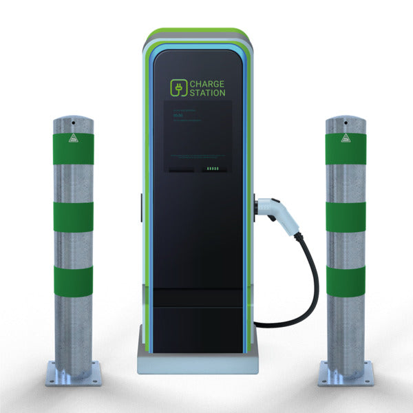 Rammschutzpoller als E-Ladesäulenschutz