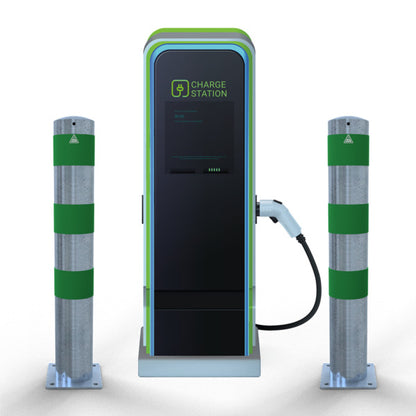 Rammschutzpoller als E-Ladesäulenschutz