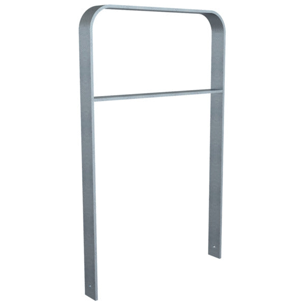 Anlehnbügel aus Flachstahl 80 x 12 mm in gebogener Ausführung