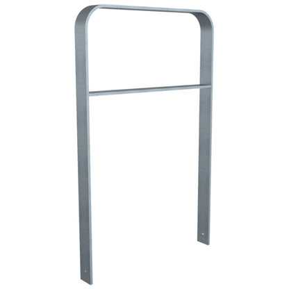 Anlehnbügel aus Flachstahl 80 x 12 mm in gebogener Ausführung