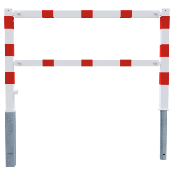 Wegesperren mit Dreikantverschluss schwenkbar mit Ober- und Knieholm