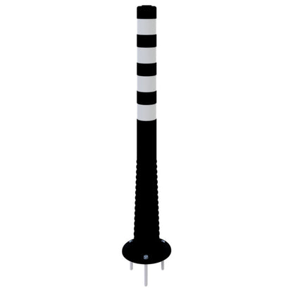 Flexipfosten schwarz / weiß Ø 80 mm