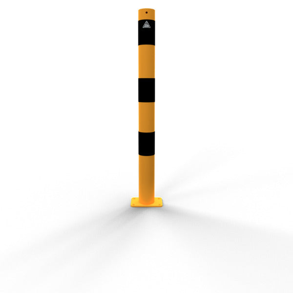 Absperrpfosten Stahlrohr Ø 76 x 2,6 mm gelb / schwarz