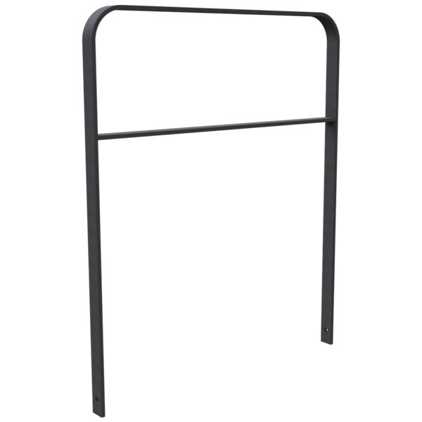 Anlehnbügel aus Flachstahl 50 x 12 mm in gebogener Ausführung