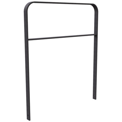 Anlehnbügel aus Flachstahl 50 x 12 mm in gebogener Ausführung