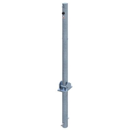 Absperrpfosten Stahlrohr Ø 60 x 2,5 mm umlegbar für Vorhangschloss