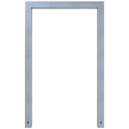 Anlehnbügel aus Stahlrohr Rechteckrohr 60 x 60 mm