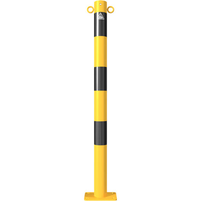 Absperrpfosten Stahlrohr Ø 60 x 2,5 mm gelb / schwarz
