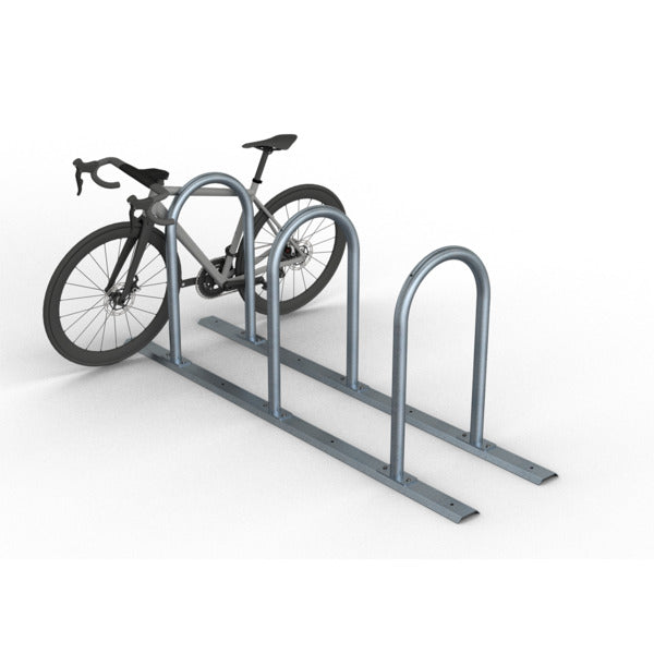 Fahrradanlehnbügel Reihenanlage Stahlrohr Ø 48 mm