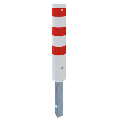 Absperrpoller Stahlrohr Ø 193 x 3,6 mm herausnehmbar mit Dreikantverschluss