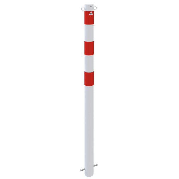 Absperrpfosten Stahlrohr Ø 76 x 2,6 mm ortsfest zum Einbetonieren