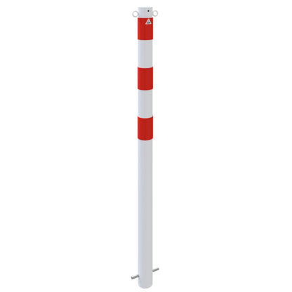 Absperrpfosten Stahlrohr Ø 76 x 2,6 mm ortsfest zum Einbetonieren