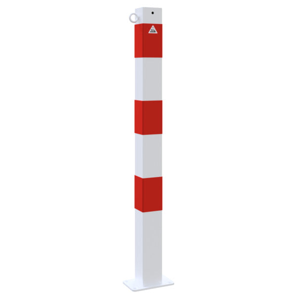 Absperrpfosten 70 x 70 mm ortsfest für Dübelbefestigung