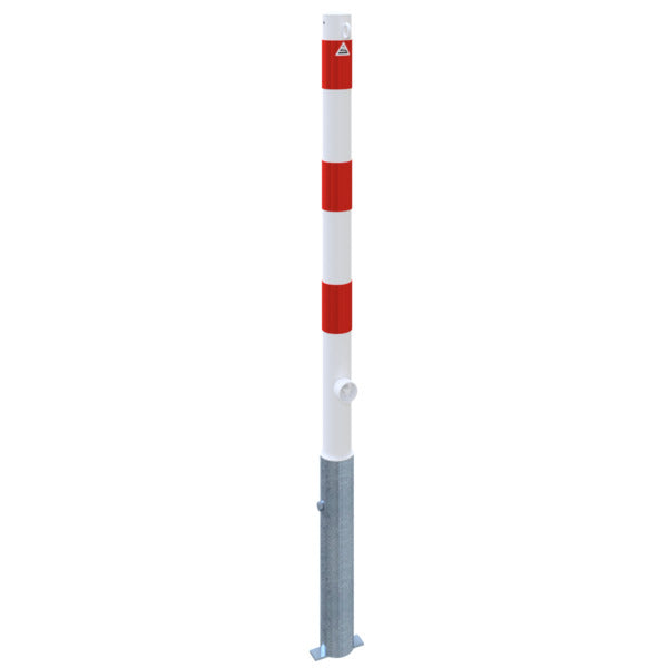 Absperrpfosten Stahlrohr Ø 60 x 2,5 mm herausnehmbar mit Dreikantverschluss