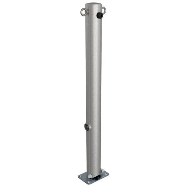 Edelstahlpfosten Ø 76 mm ohne Ziernut