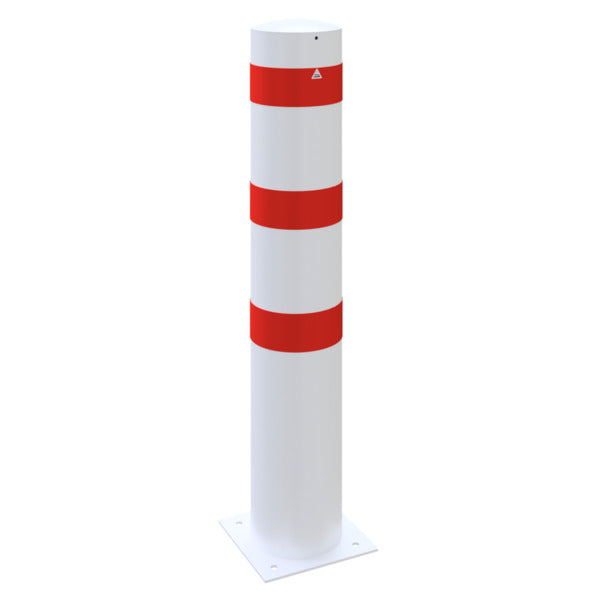 Absperrpoller Stahlrohr Ø 273 x 5 mm ortsfest für Dübelbefestigung
