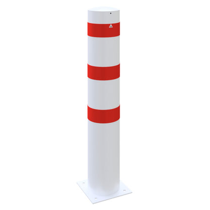 Absperrpoller Stahlrohr Ø 273 x 5 mm ortsfest für Dübelbefestigung