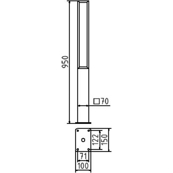 Stilpoller Serie 40731B 70 x 70 mm